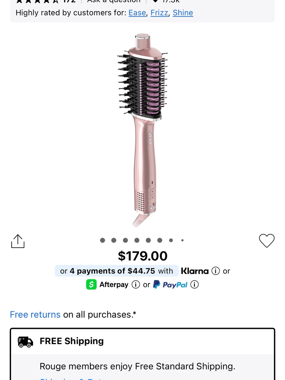 Shark beauty Shark Glossi hair dryer